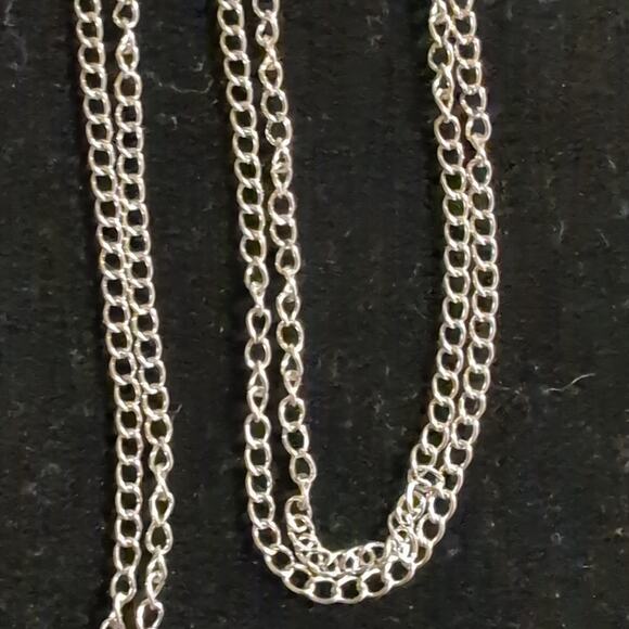 Cote' Design Studio Handmade Pendant Abstract Fluid Art Chain Colorful 1.5"ry - Picture 3 of 4